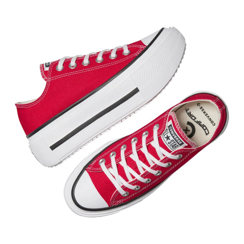 Converse Chuck Taylor All Star Lift Double Stack Platform - Red/Black