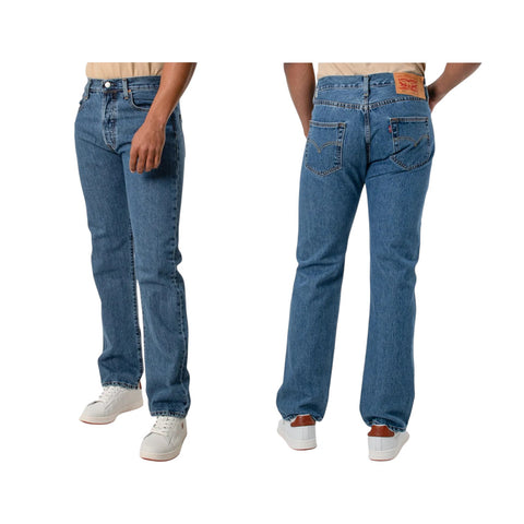 Levis Jeans 501 Straight Leg Medium Stonewash