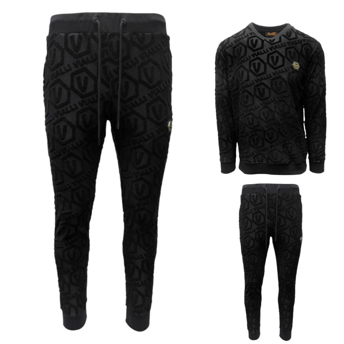 Vialli Trackpants Grizzly Black