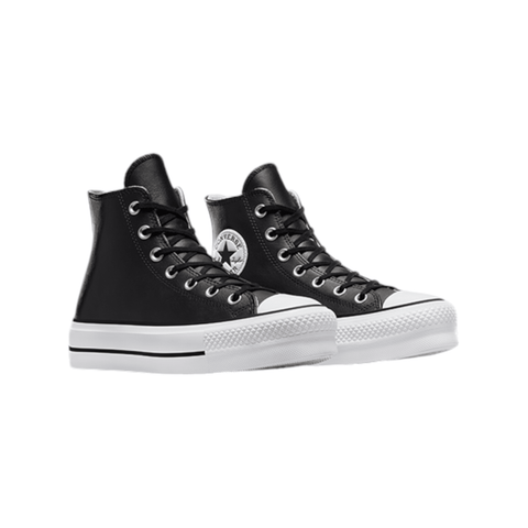 Converse Chuck Taylor AS Lift Leather Platform Hi Black
