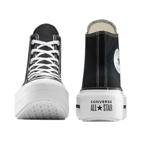 Converse Allstar Lift Double Stack Black And White