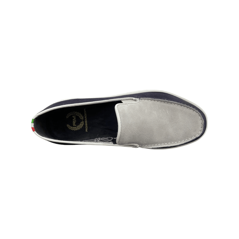 Rossimoda Slip On Ghirlanda Suede Navy/Grey