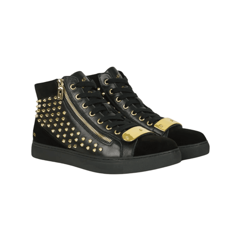Rossimoda Alta Hi Pelliccia Sneaker Black