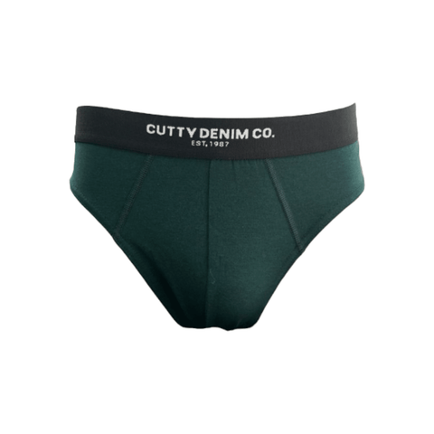 Cutty Cotton Briefs 3-Pack Emerald/Black/Blue