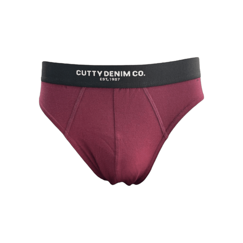 Cutty Cotton Briefs 3-Pack Maroon/Grey/Blue