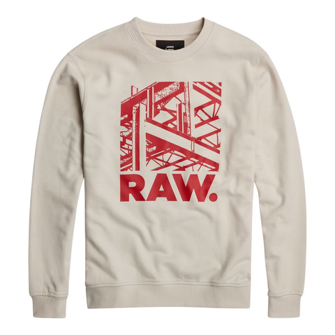 G Star Construction Sweater Cream