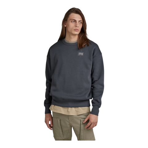G Star Sweater  Core Oversized Blue
