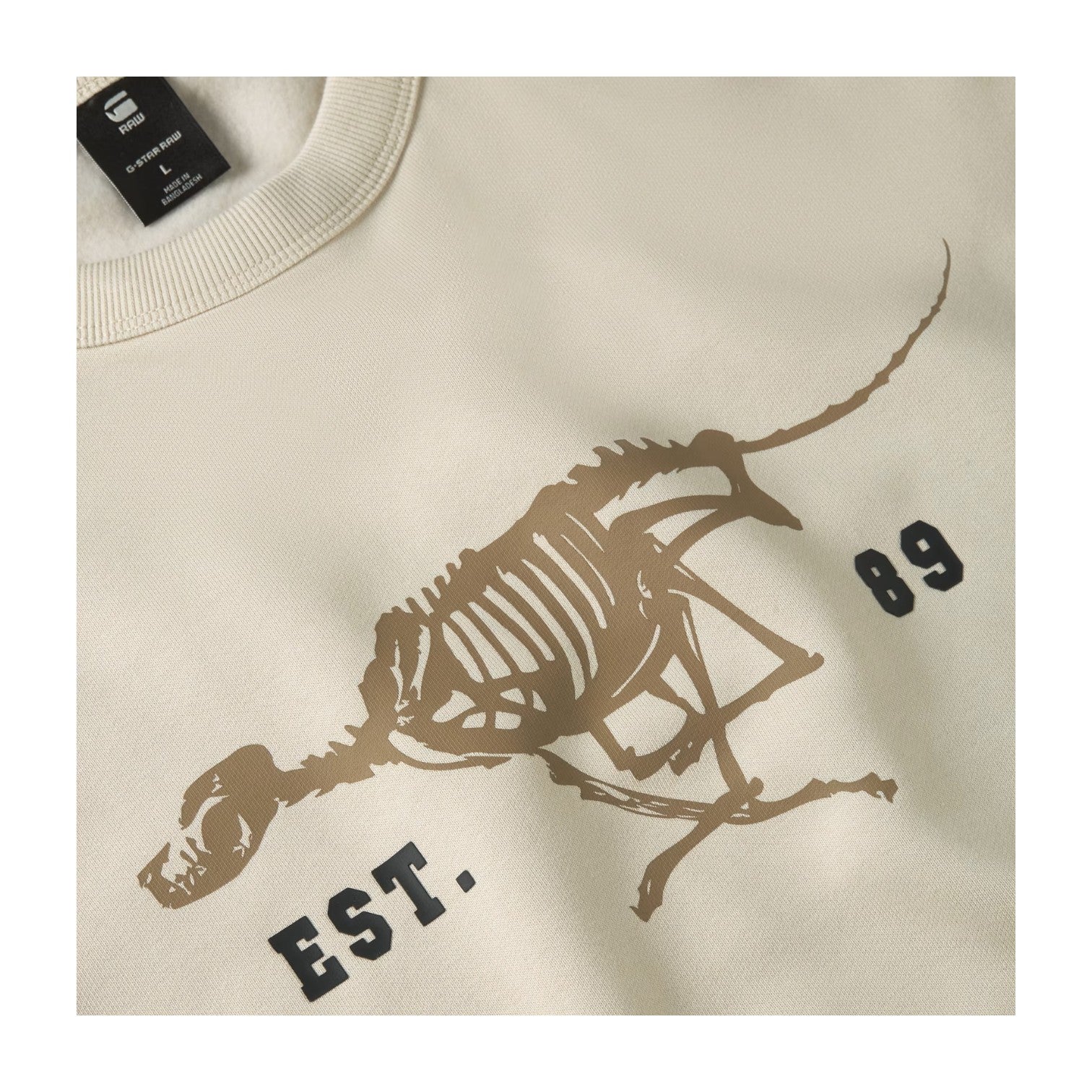 G Star Running Dog Sweater - Whitebait Cream