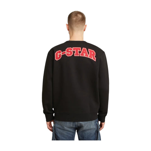 G Star Running Dog Sweater - Dark Black
