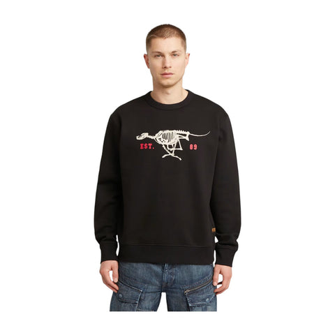 Gstar Sweater Running Dog Back Black