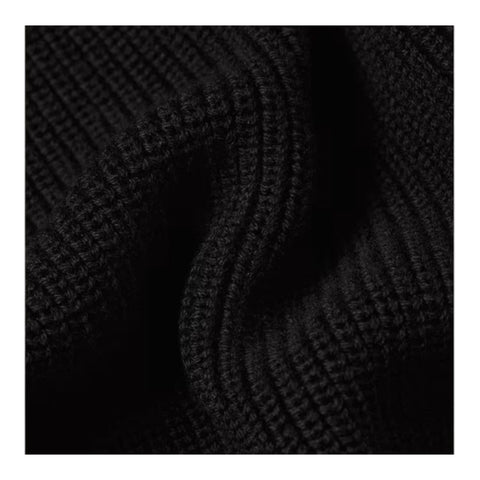 G-Star Structure Ribbed Knit Pullover - Black