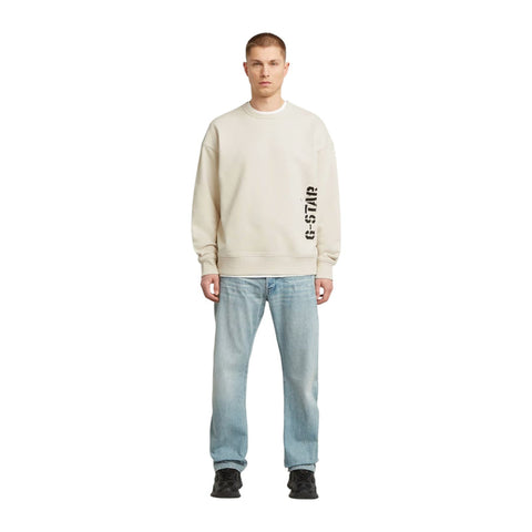 Gstar Sweater Sprayed 89 Loose Cream White