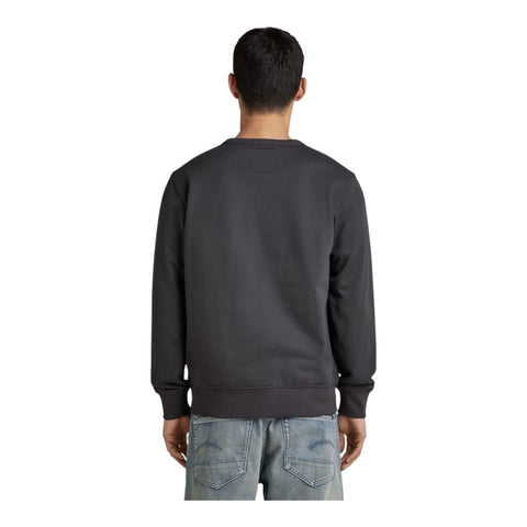 G Star Originals Logo Sweater - Medium Blue