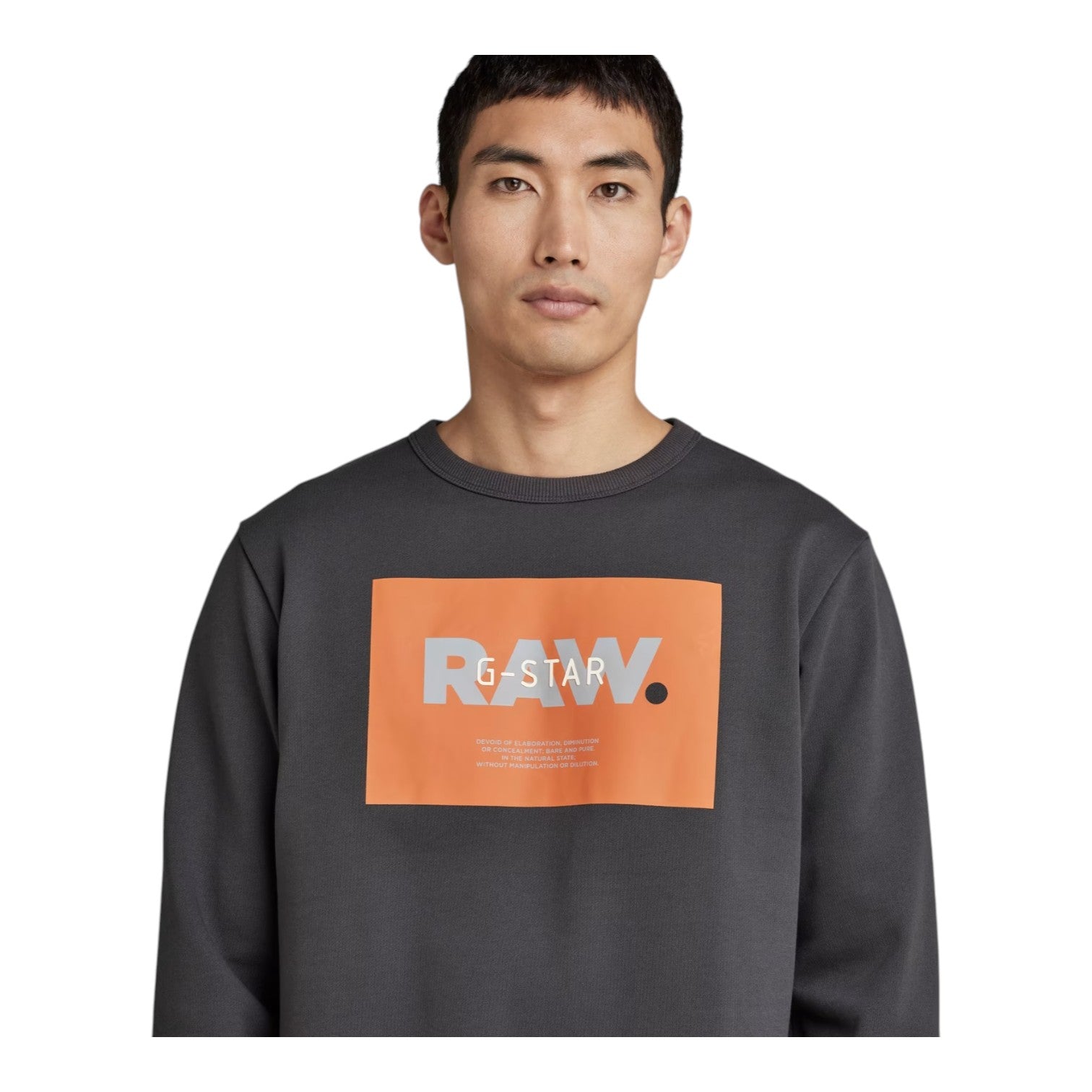 G Star Originals Logo Sweater - Medium Blue