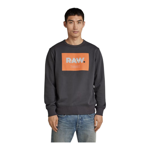 G Star Originals Logo Sweater - Medium Blue