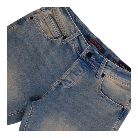 Cutty Burmuda Sting Denim Shorts - Dirty Wash