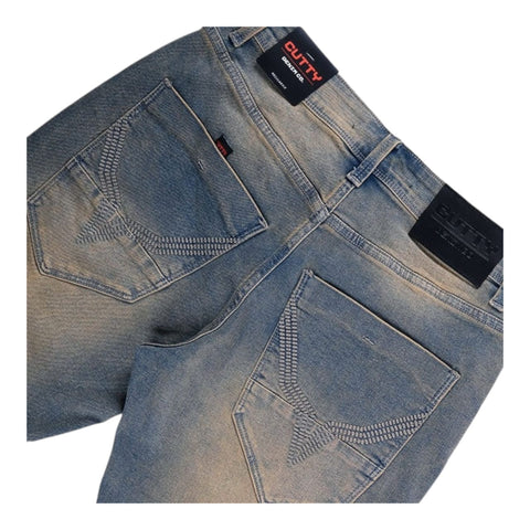 Cutty Burmuda Sting Denim Shorts - Dirty Wash
