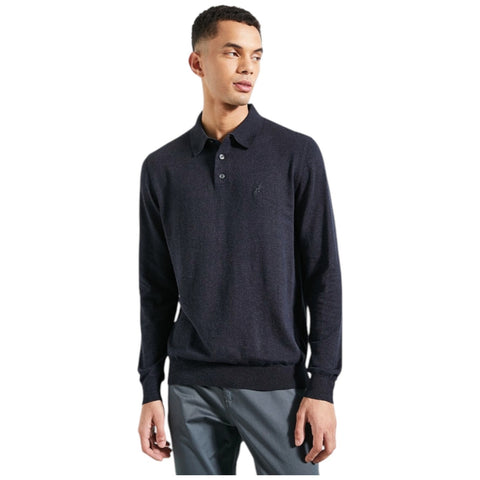 Polo Knitwear 3 Button Golfer Navy