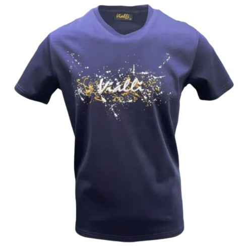 Vialli Vneck T Shirt Dovvy Navy