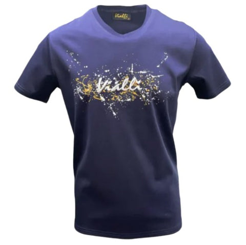 Vialli Vneck T Shirt Dovvy Navy