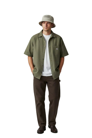 Dickies Stacked Logo Bucket Hat – Stone Beige