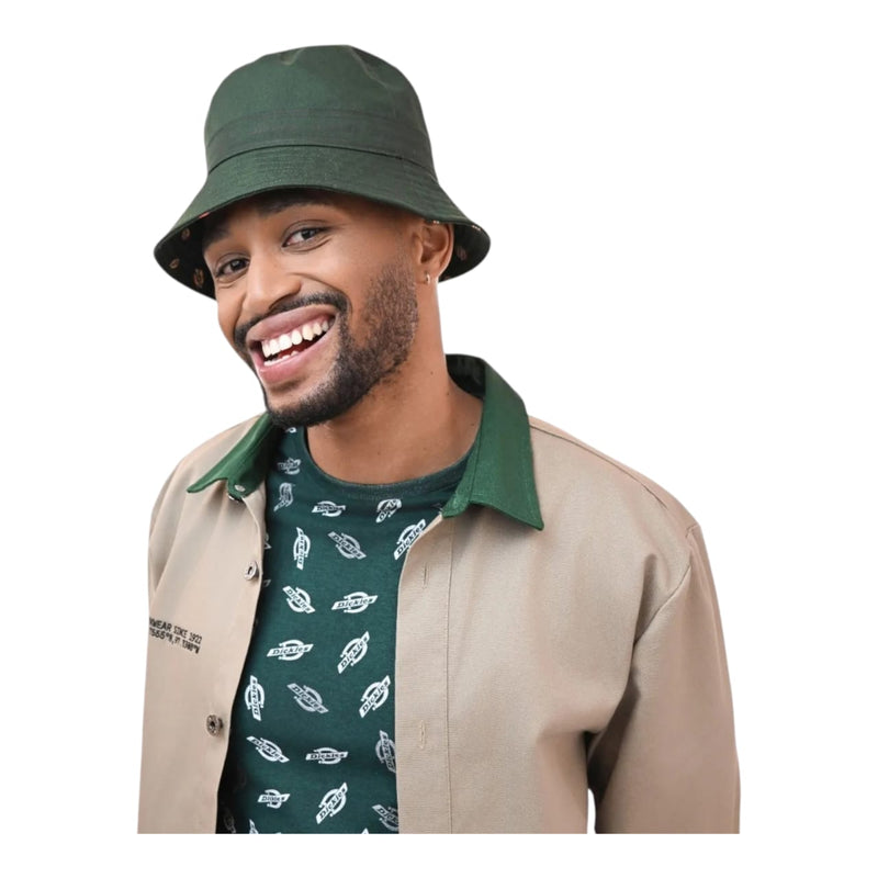 Dickies Reversible Bucket Hat – Forest Green/Multi