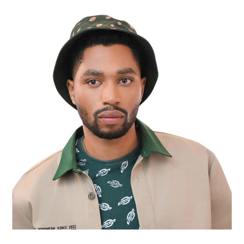 Dickies Reversible Bucket Hat – Forest Green/Multi