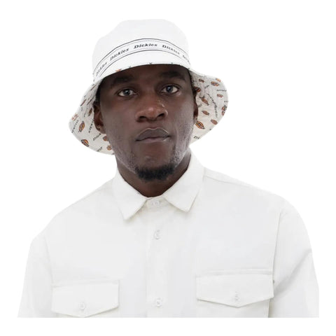 Dickies Reversible Bucket Hat – Stone/White Multi