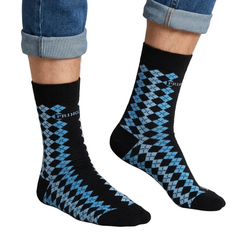 Pringle Socks Ilijah Geo Navy