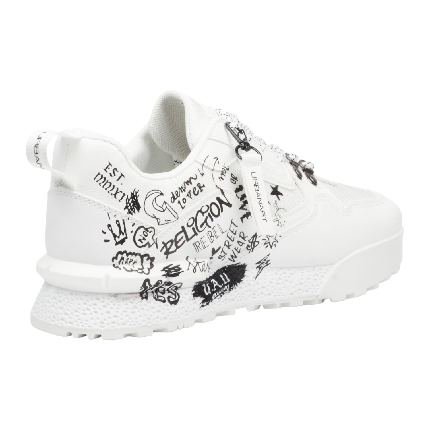 UrbanArt PLAY 1 Printed - White/Black