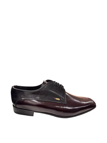 Barker Glace Kid Burgandy Black