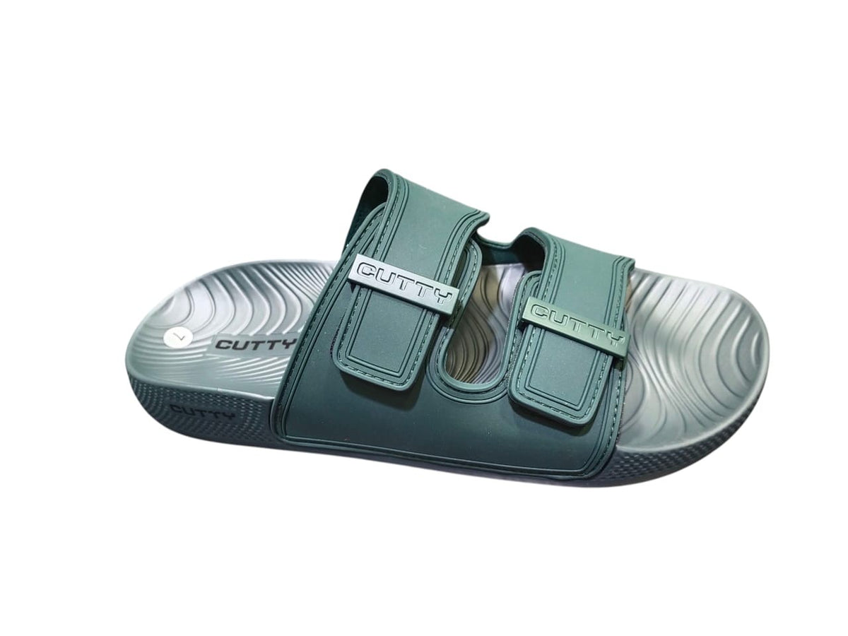 Cutty Will Slide Sandals – Bottle Green