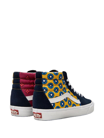 Vans Sk8-Hi Coloured Print Multi Navy/Yellow/Pink
