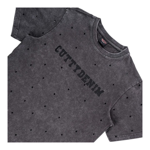 Cutty Crew T-Shirt Stefan - Chacoal Grey