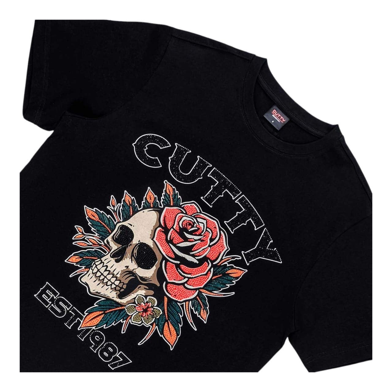 Cutty Crew T-shirt Rahm - Black