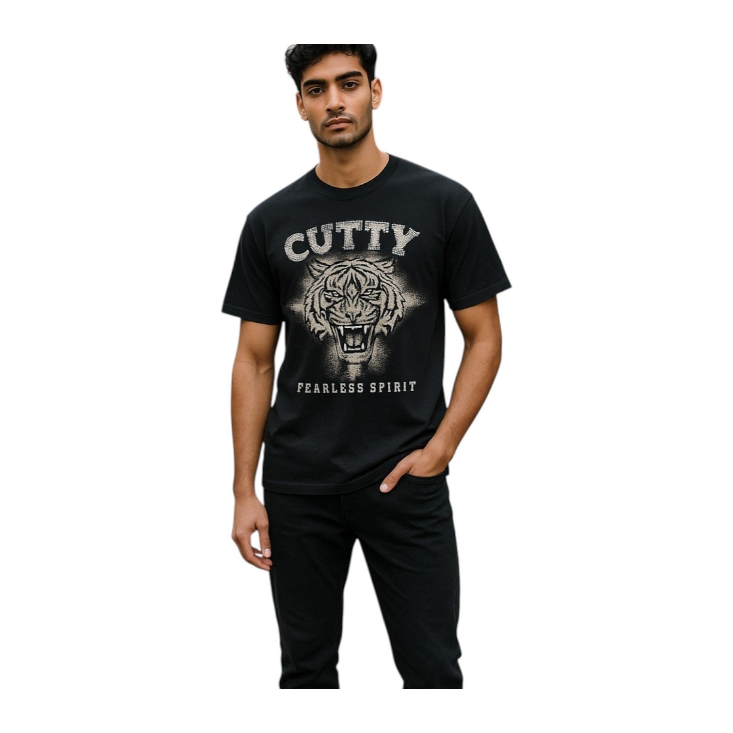 Cutty Katt Crew T-Shirt - Black