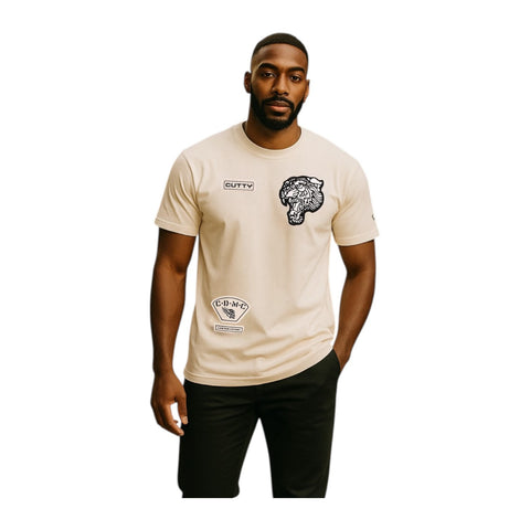 Cutty Sterling Crew T-Shirt - Stone