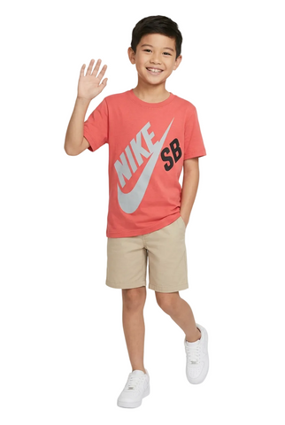 Nike Kids T-Shirt Sb Logo Crimson