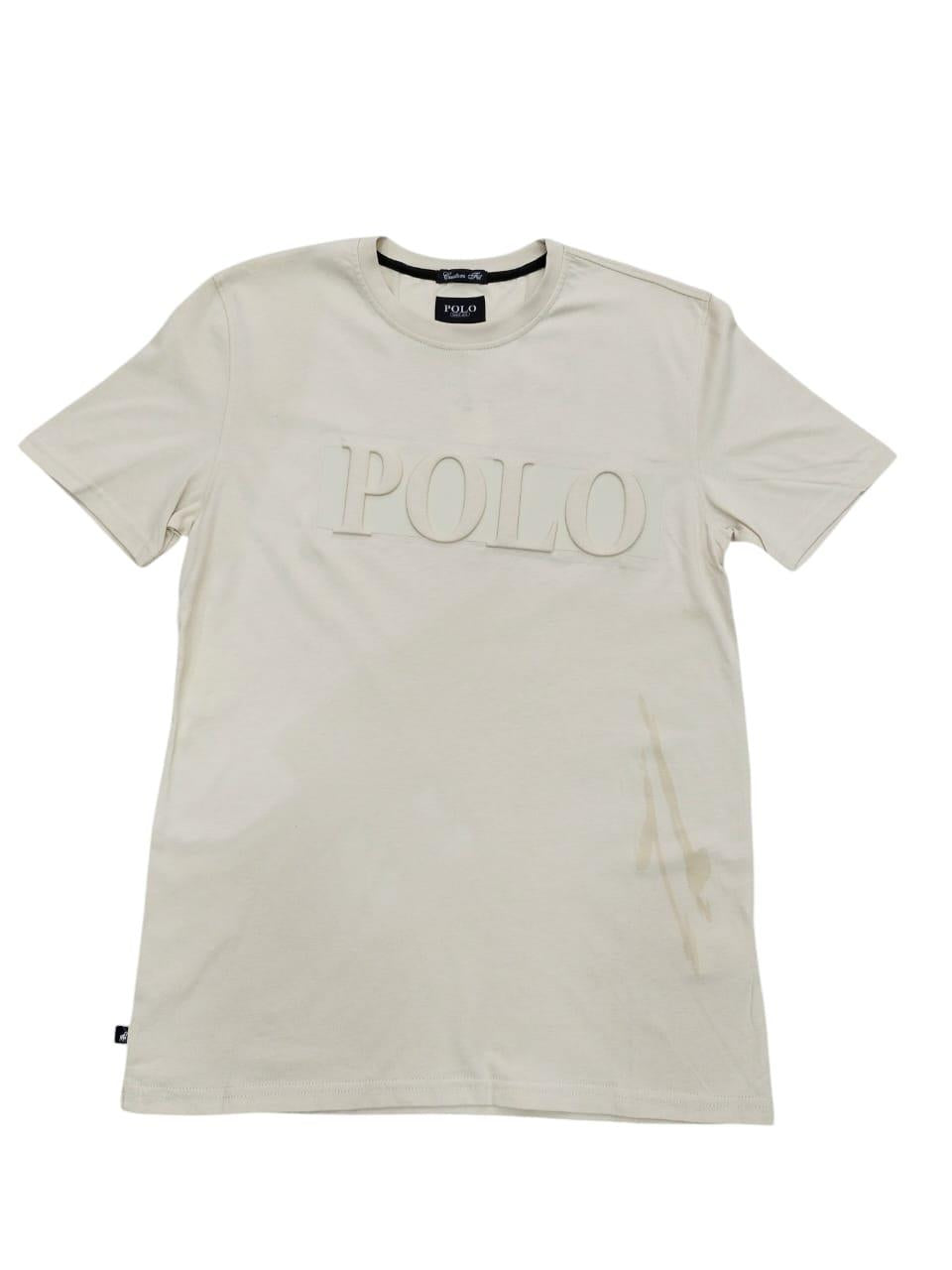 Polo T-Shirt Embossed Stone