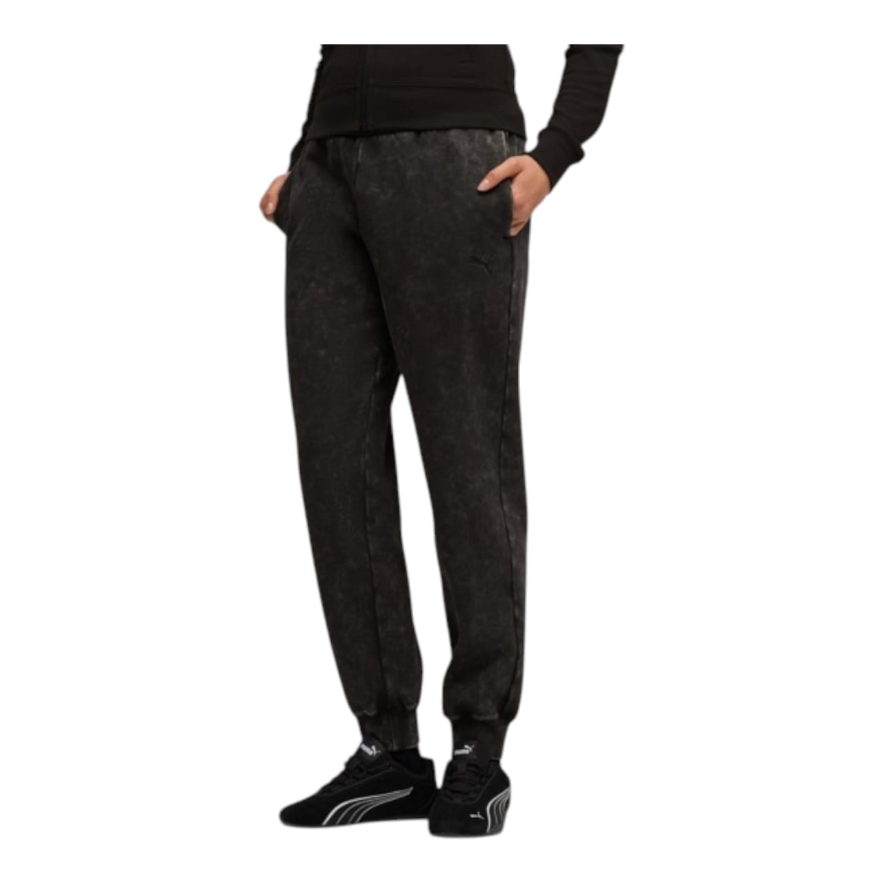 Puma Essential Elevated Tracksuit - Washed Black