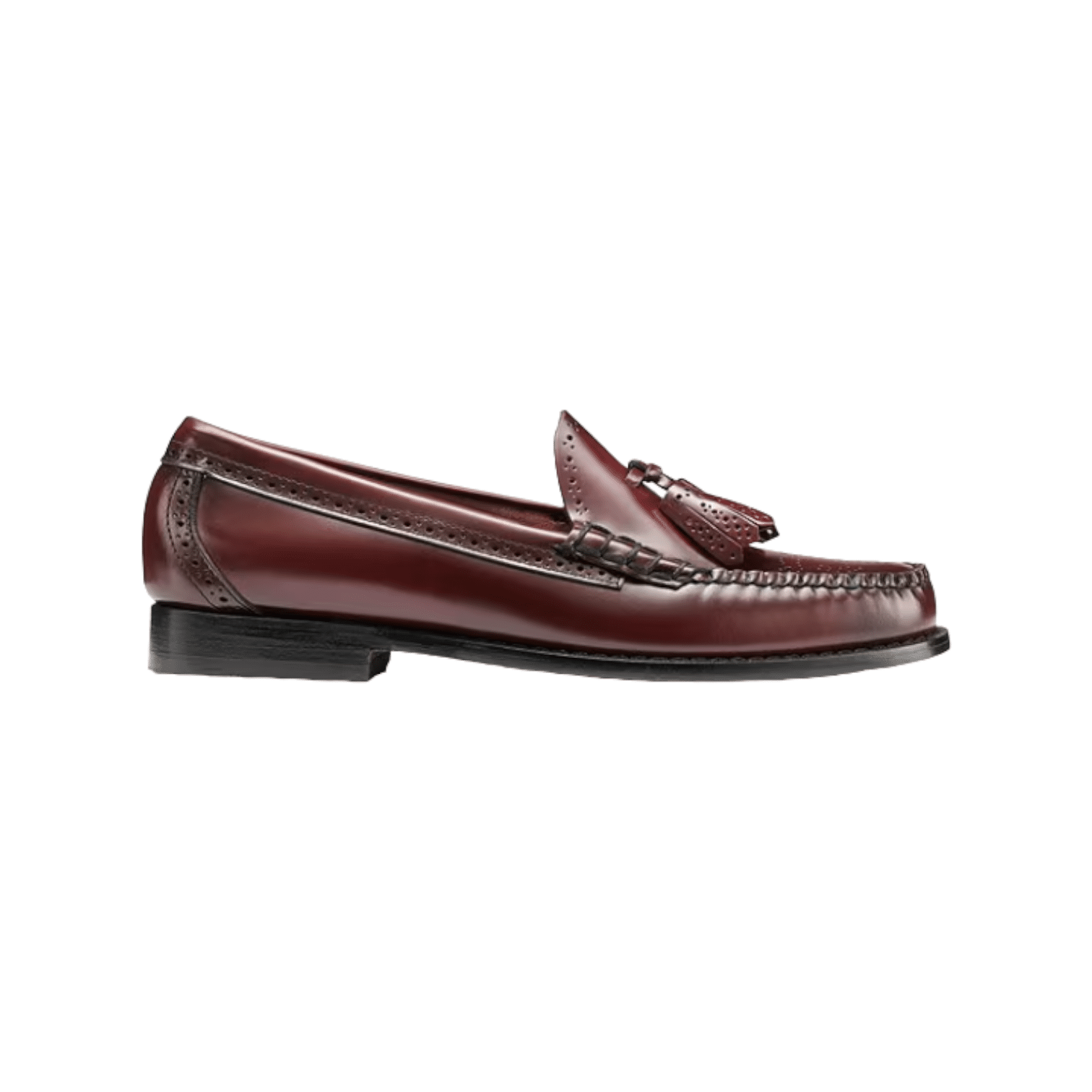 Bass Weejuns Larkin Brogue Leather Wine â thebrandedwardrobe