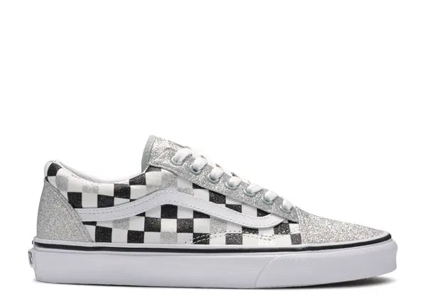 Vans Kids Old Skool Glitter Checkerboard