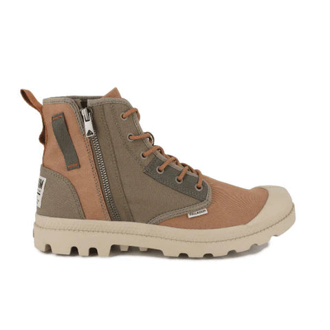 Palladium Pampa Hi Detroit Zip Dusky Green