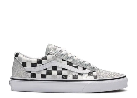 Vans Kids Old Skool Glitter Checkerboard