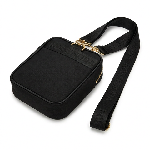 Rossimoda Floreable Sling Black And Gold
