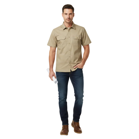 Dickies Shirts Short Sleeve Bongo Khaki