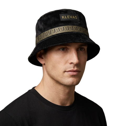 Klevas Bucket Hat Lorenzo Black And Gold