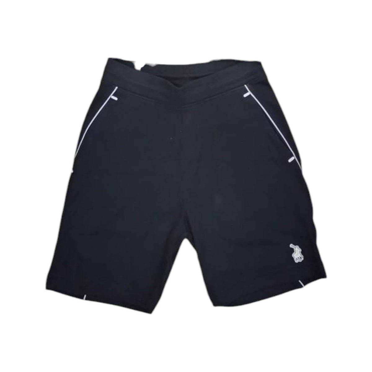 Polo Shorts Sport Sweat Panelled Black