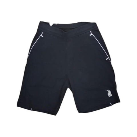 Polo Shorts Sport Sweat Panelled Black