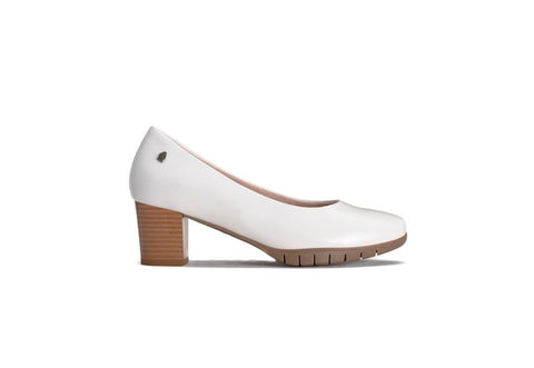 Hush Puppie Ladies Makana Slip On White